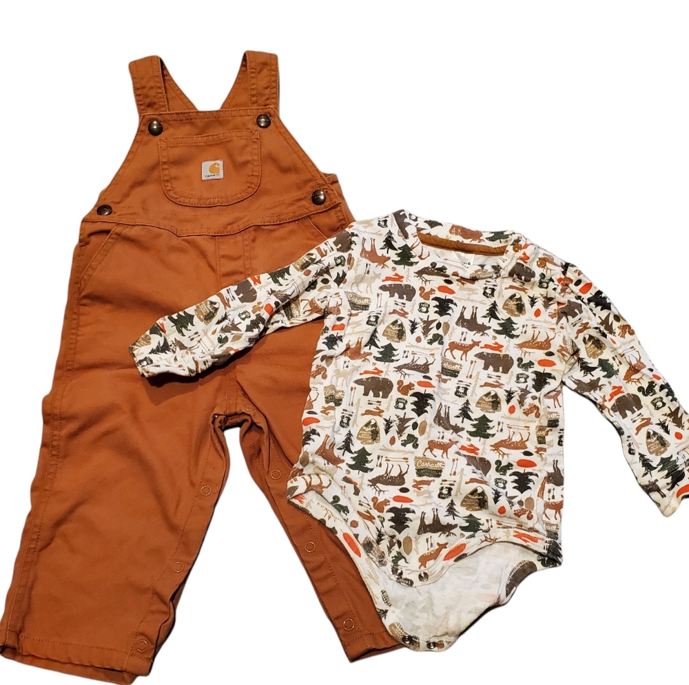 Carhartt overall set 18 months